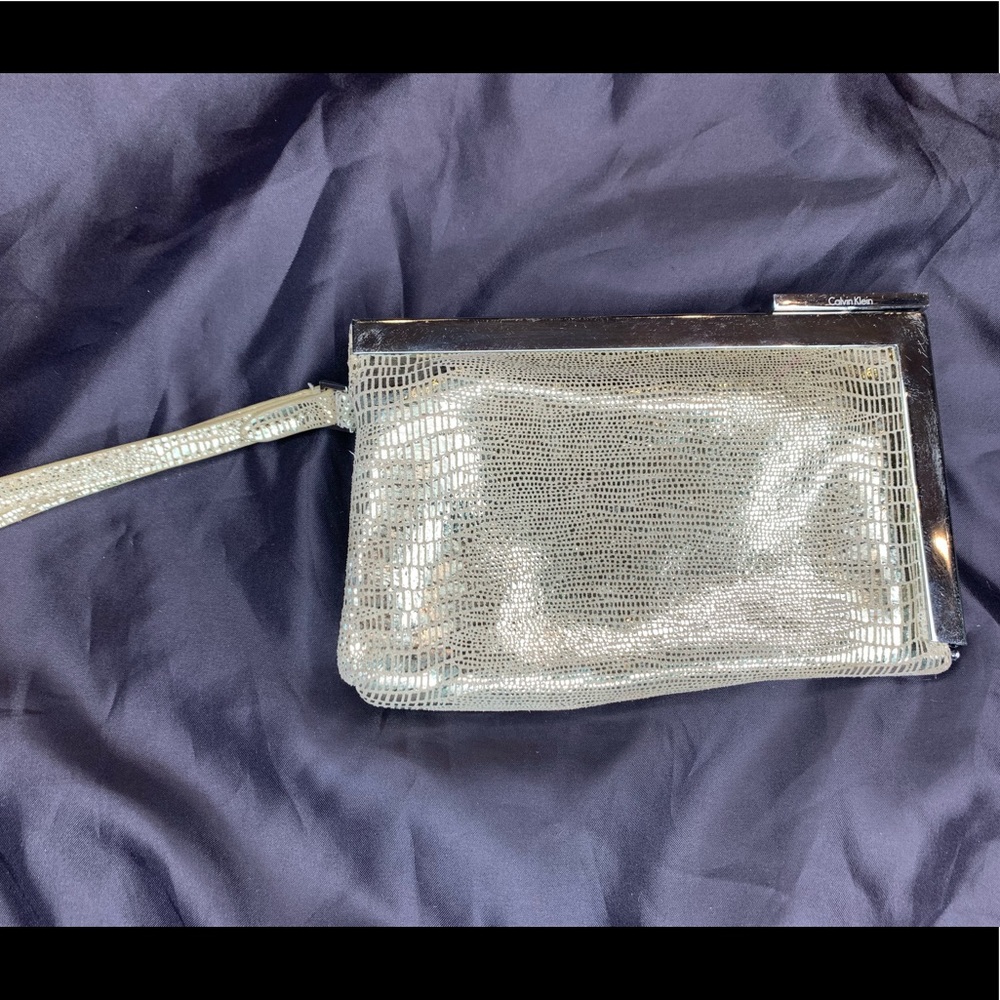 Gold & Silver Calvin Klein Clutch/Wristlet